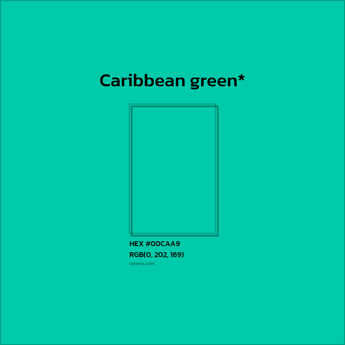 HEX #00CAA9 Color Name, Color Code, Palettes, Similar Paints, Images