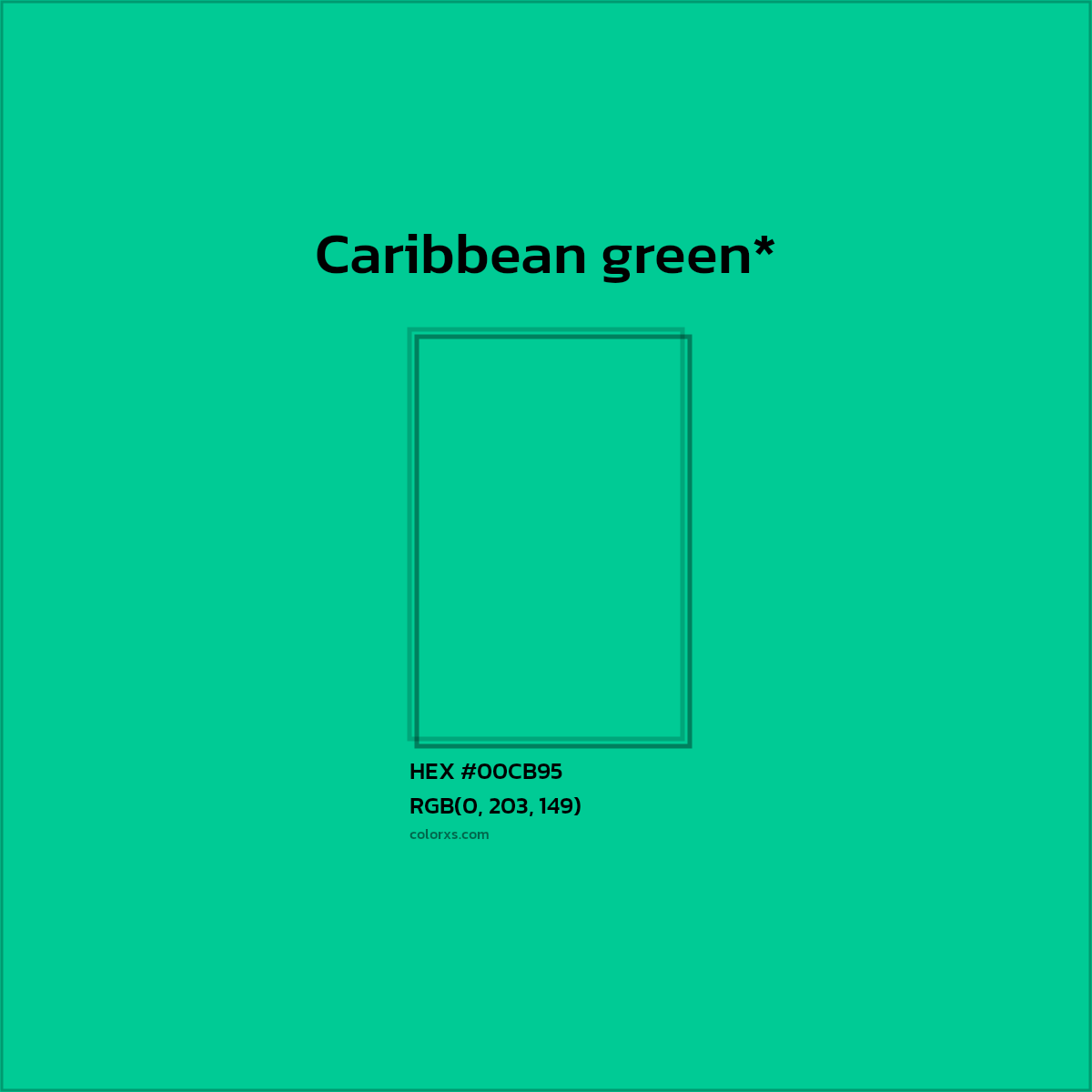 HEX #00CB95 Color Name, Color Code, Palettes, Similar Paints, Images