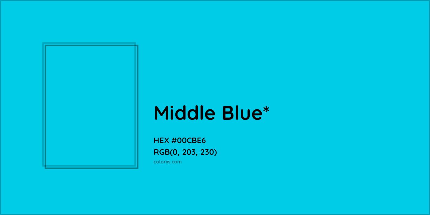 HEX #00CBE6 Color Name, Color Code, Palettes, Similar Paints, Images