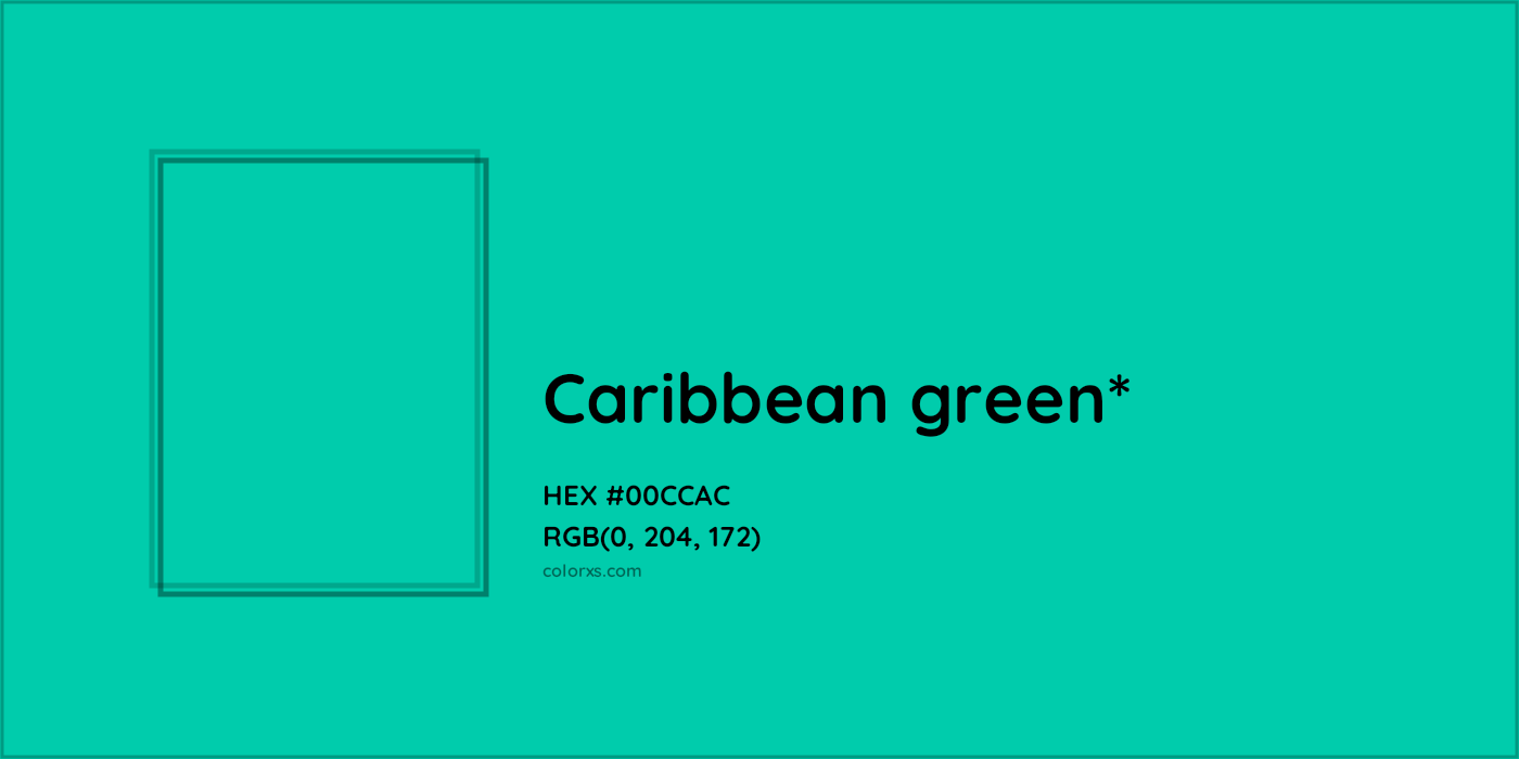 HEX #00CCAC Color Name, Color Code, Palettes, Similar Paints, Images