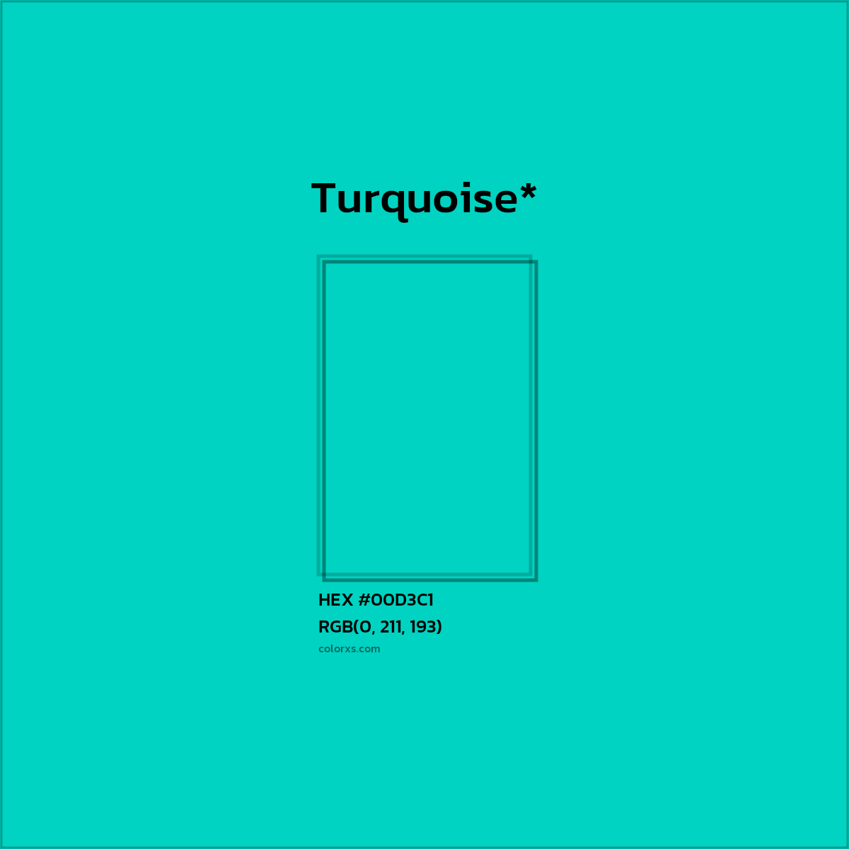 HEX #00D3C1 Color Name, Color Code, Palettes, Similar Paints, Images