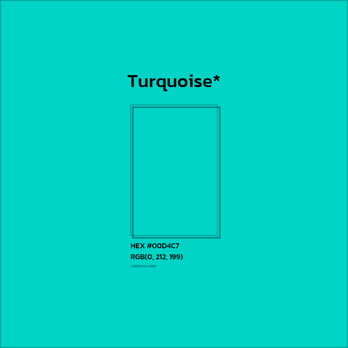 HEX #00D4C7 Color Name, Color Code, Palettes, Similar Paints, Images