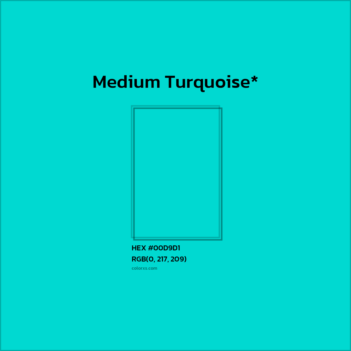 HEX #00D9D1 Color Name, Color Code, Palettes, Similar Paints, Images
