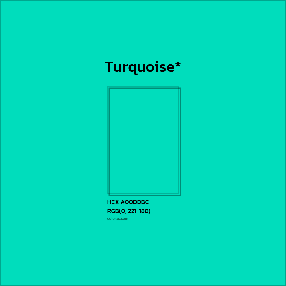 HEX #00DDBC Color Name, Color Code, Palettes, Similar Paints, Images