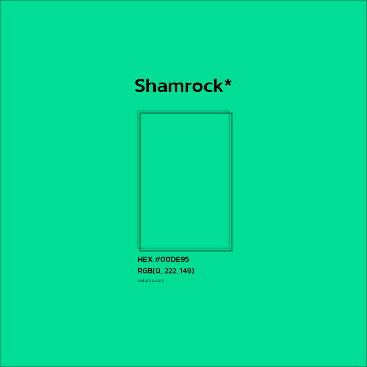 HEX #00DE95 Color Name, Color Code, Palettes, Similar Paints, Images