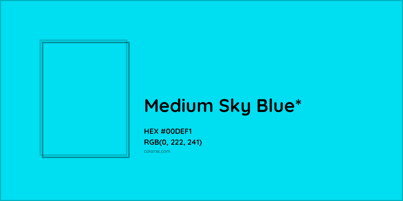 HEX #00DEF1 Color Name, Color Code, Palettes, Similar Paints, Images