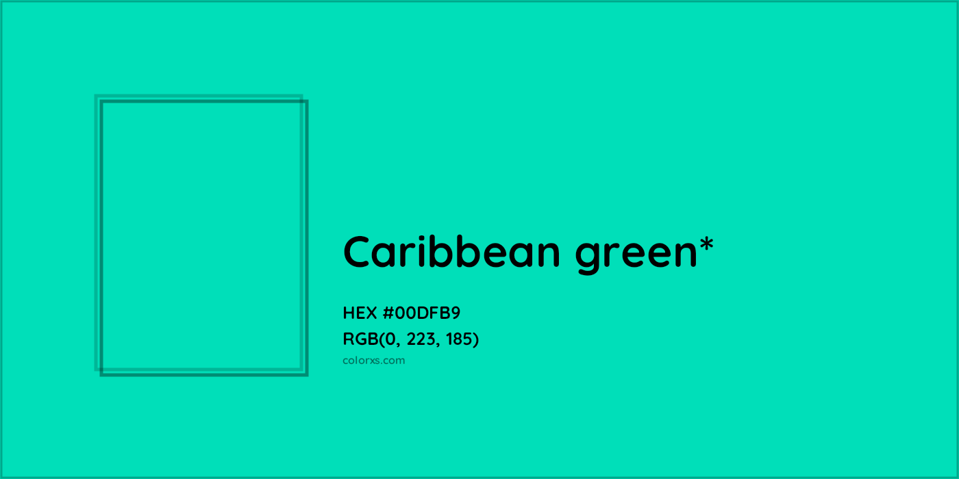 HEX #00DFB9 Color Name, Color Code, Palettes, Similar Paints, Images