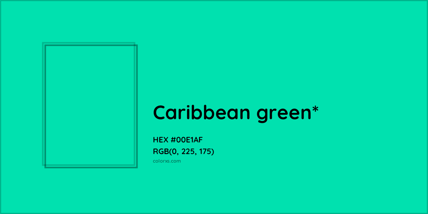 HEX #00E1AF Color Name, Color Code, Palettes, Similar Paints, Images