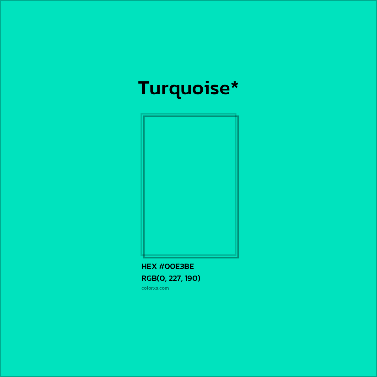 HEX #00E3BE Color Name, Color Code, Palettes, Similar Paints, Images