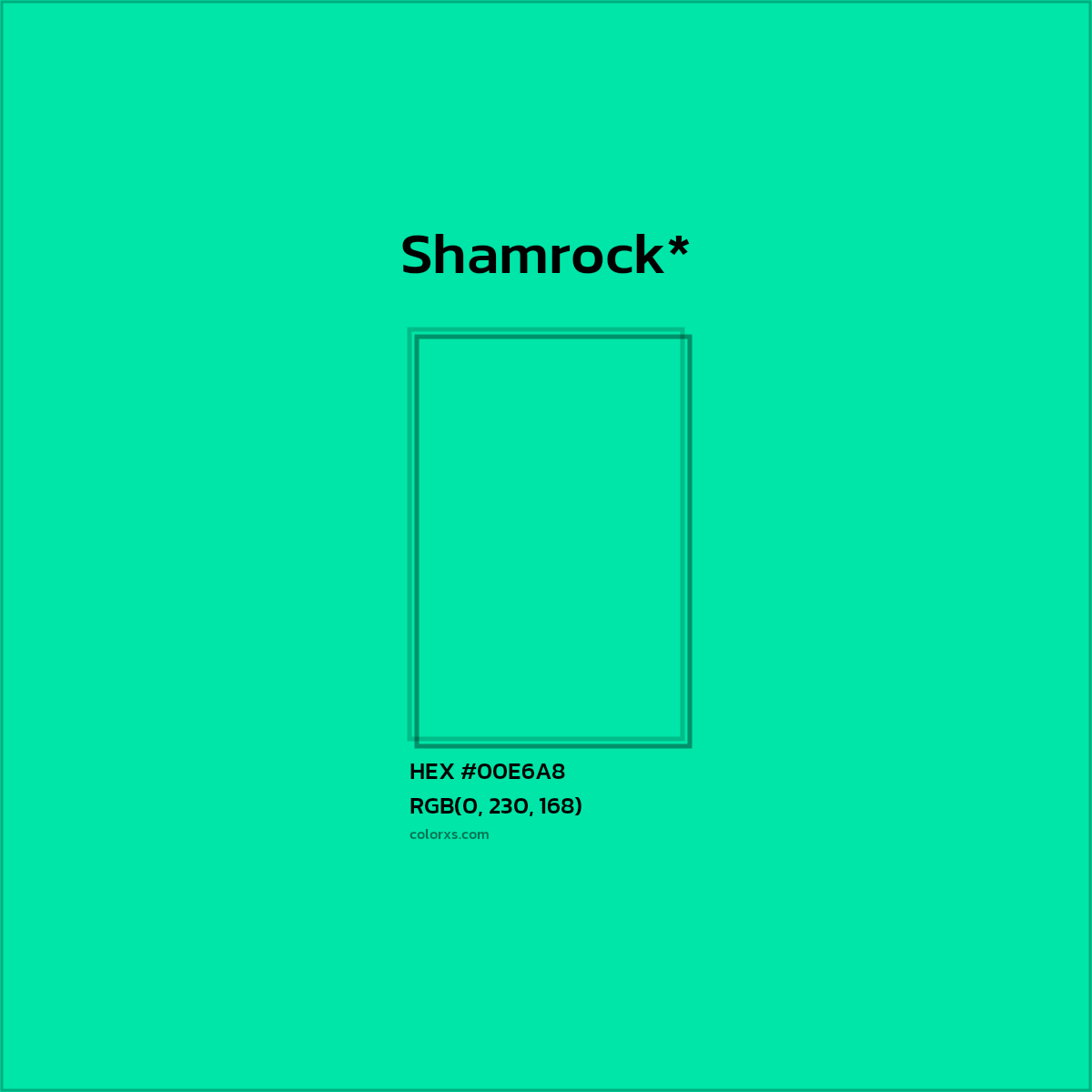 HEX #00E6A8 Color Name, Color Code, Palettes, Similar Paints, Images