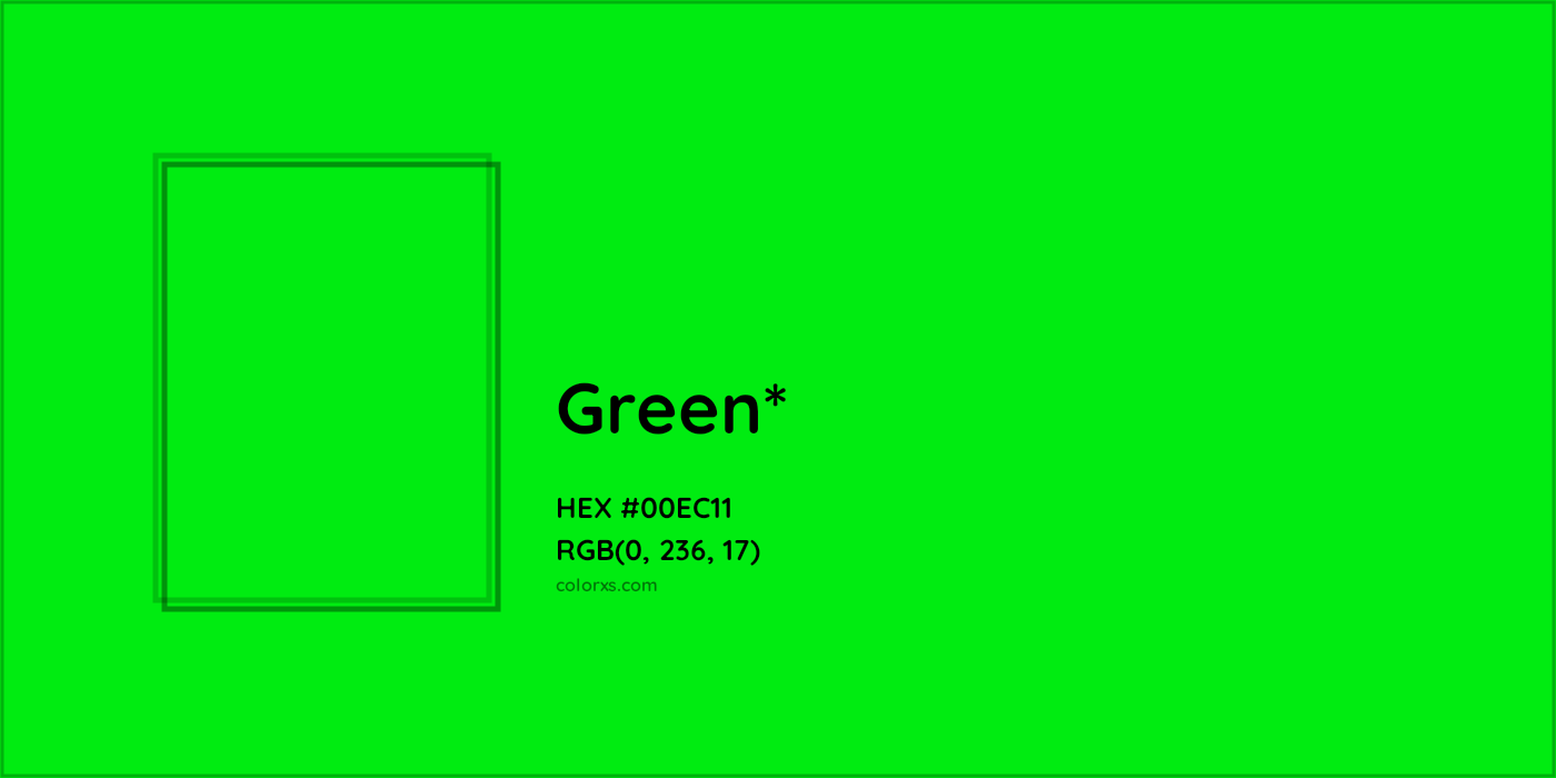HEX #00EC11 Color Name, Color Code, Palettes, Similar Paints, Images