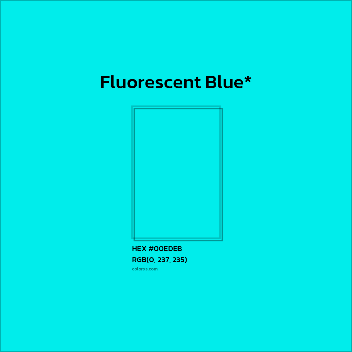 HEX #00EDEB Color Name, Color Code, Palettes, Similar Paints, Images