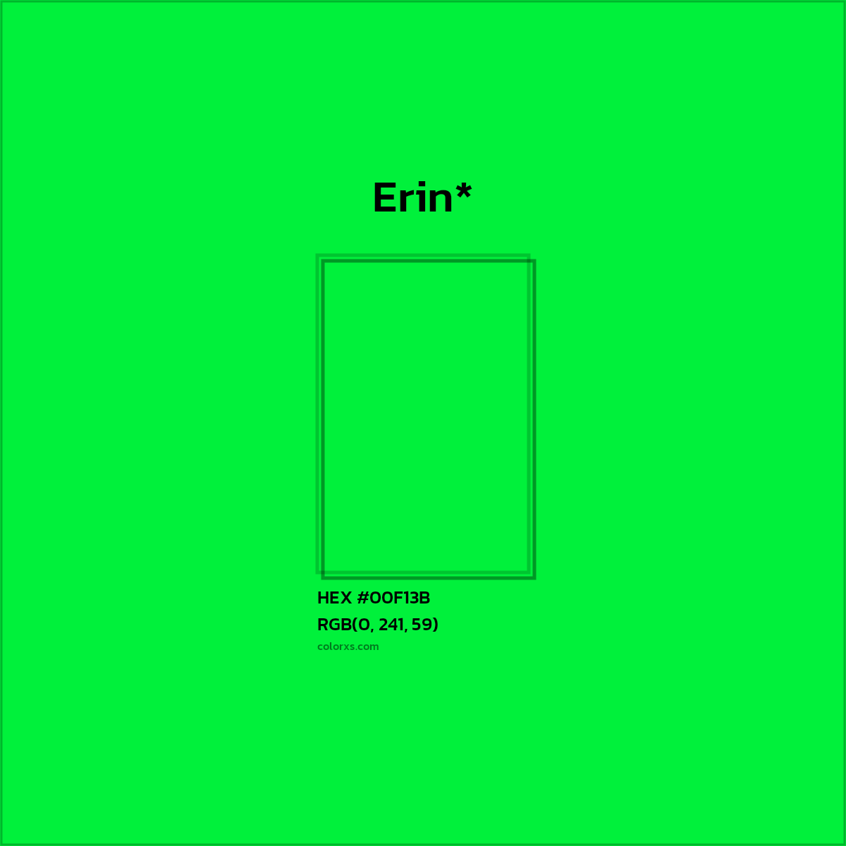 HEX #00F13B Color Name, Color Code, Palettes, Similar Paints, Images