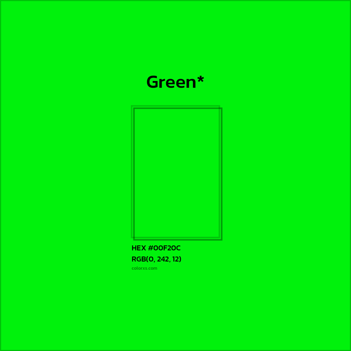 HEX #00F20C Color Name, Color Code, Palettes, Similar Paints, Images