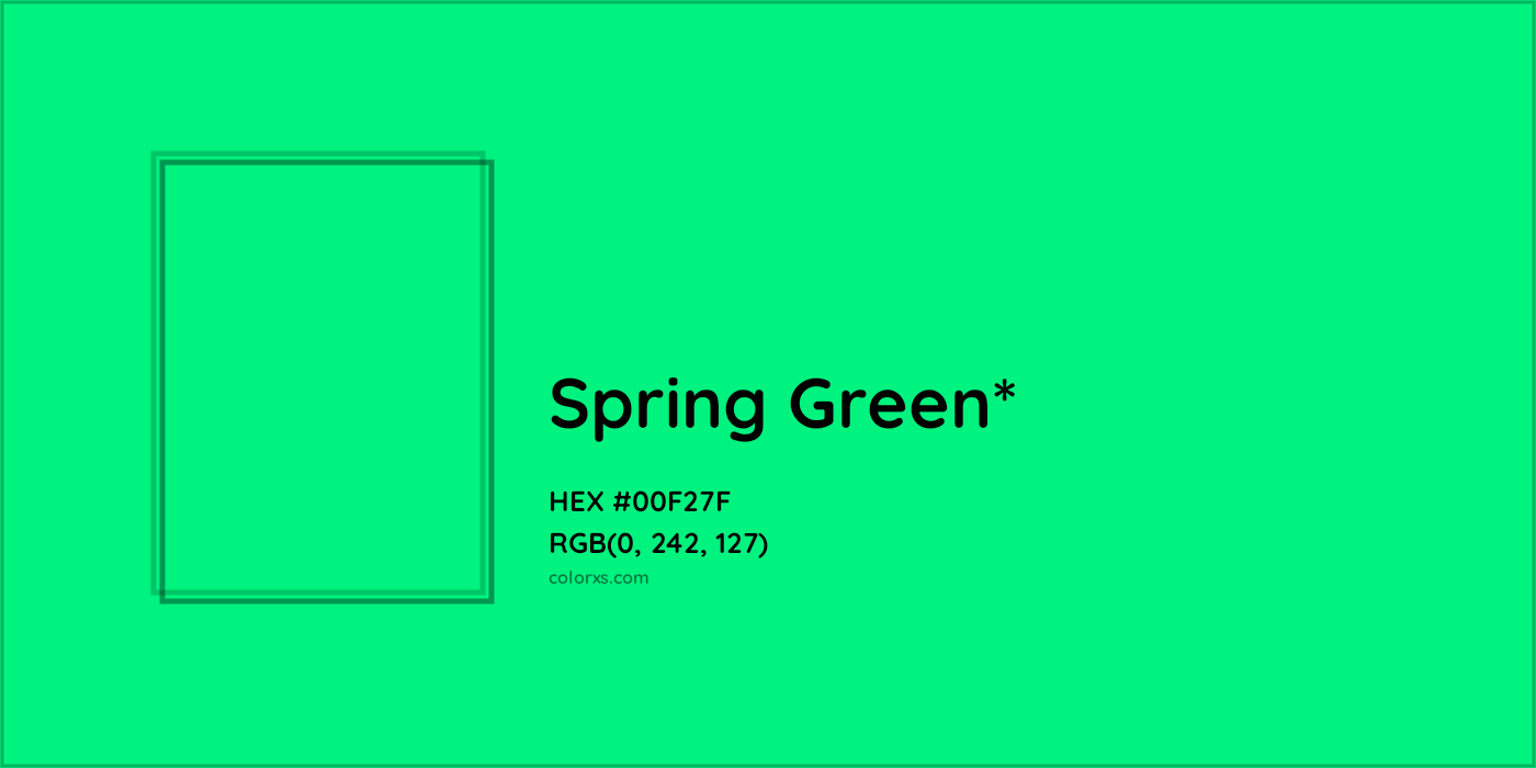 HEX #00F27F Color Name, Color Code, Palettes, Similar Paints, Images
