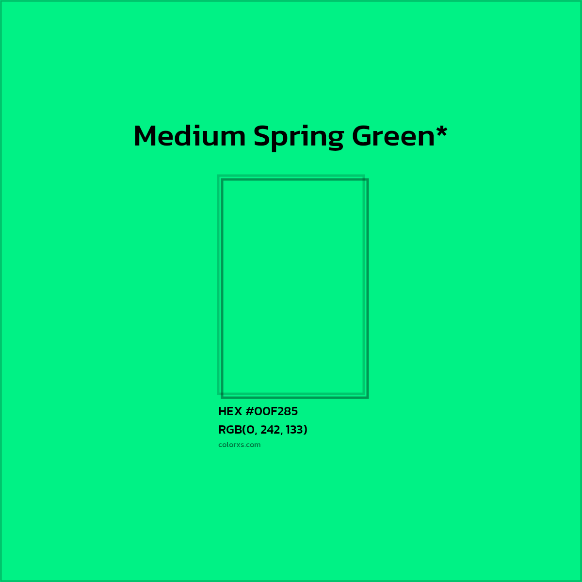 HEX #00F285 Color Name, Color Code, Palettes, Similar Paints, Images