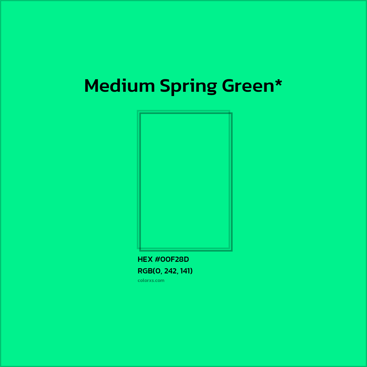 HEX #00F28D Color Name, Color Code, Palettes, Similar Paints, Images