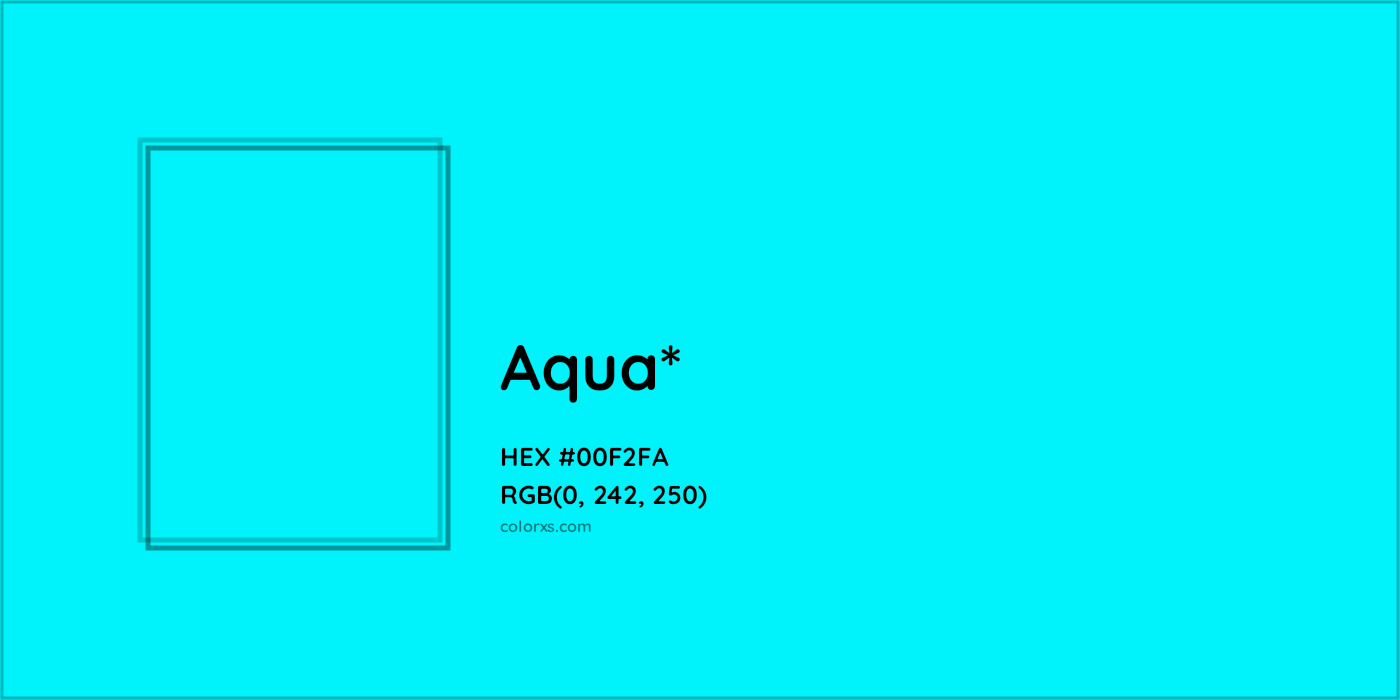 HEX #00F2FA Color Name, Color Code, Palettes, Similar Paints, Images