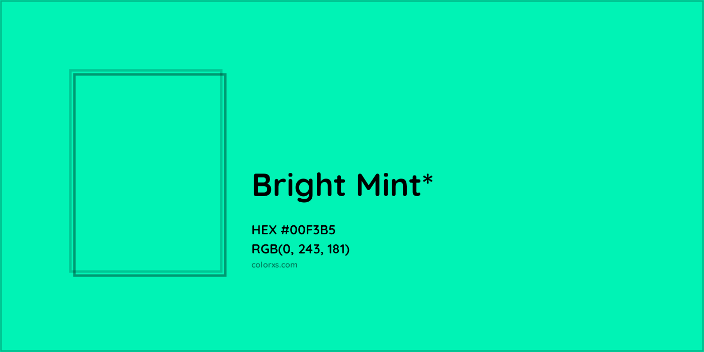 HEX #00F3B5 Color Name, Color Code, Palettes, Similar Paints, Images
