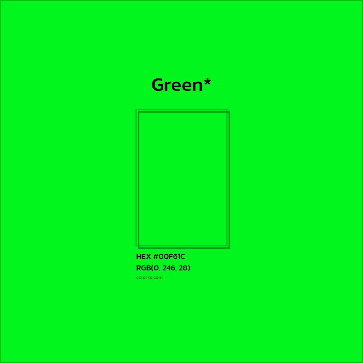 HEX #00F61C Color Name, Color Code, Palettes, Similar Paints, Images