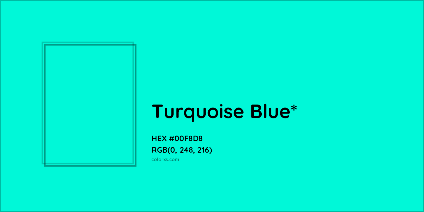 HEX #00F8D8 Color Name, Color Code, Palettes, Similar Paints, Images