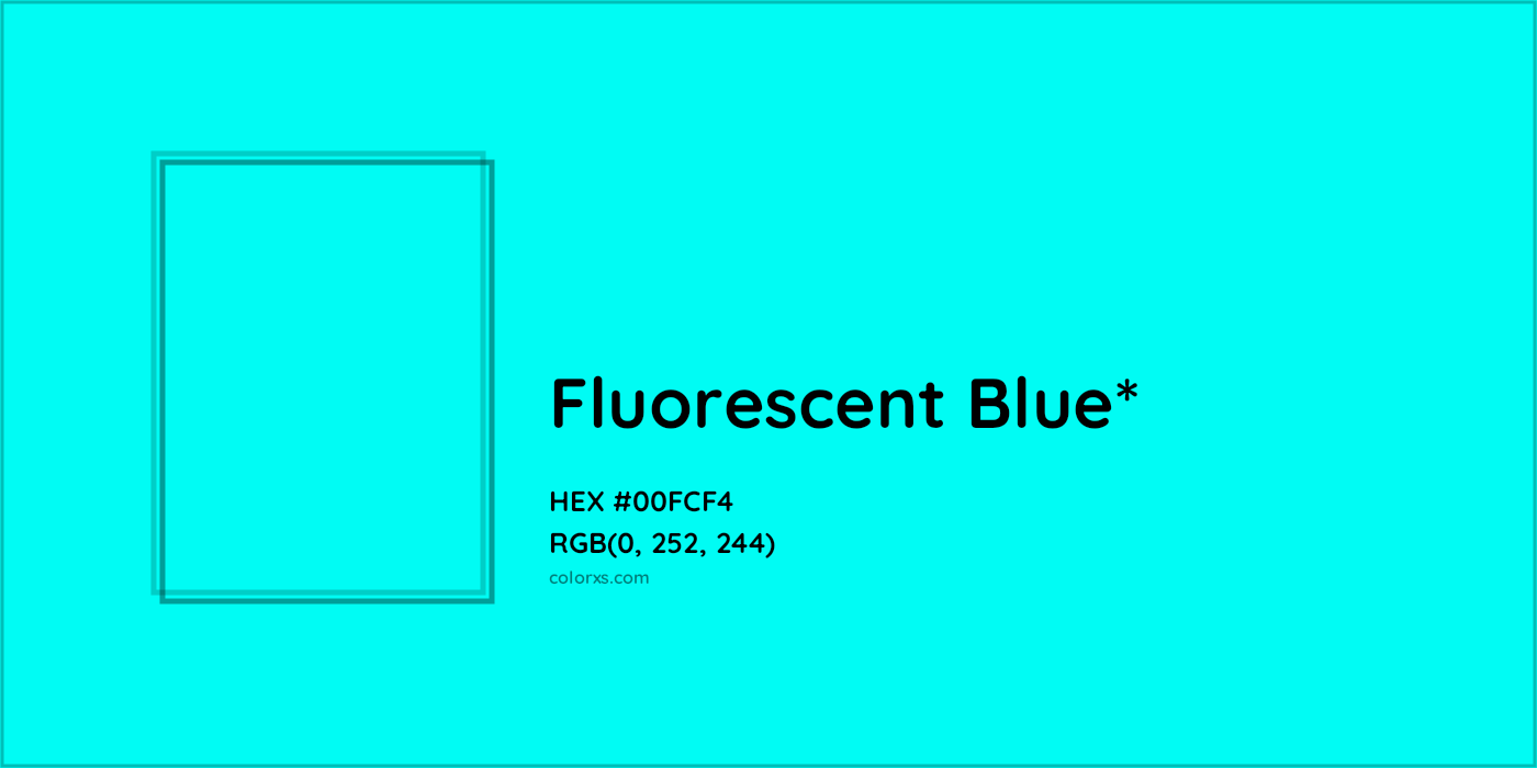 HEX #00FCF4 Color Name, Color Code, Palettes, Similar Paints, Images