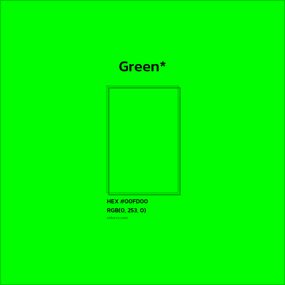 HEX #00FD00 Color Name, Color Code, Palettes, Similar Paints, Images