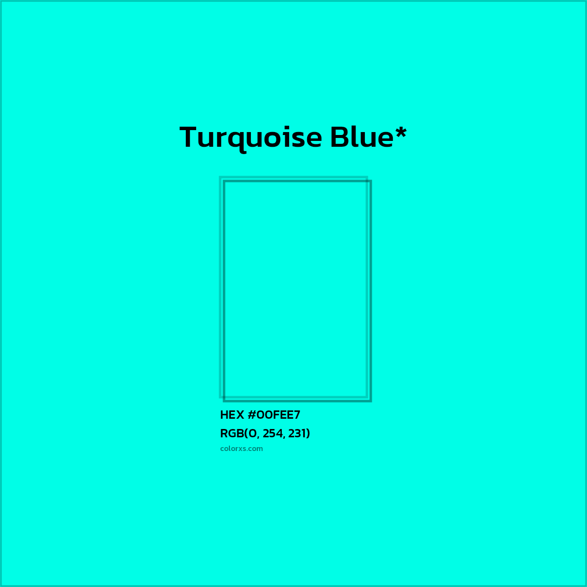 HEX #00FEE7 Color Name, Color Code, Palettes, Similar Paints, Images