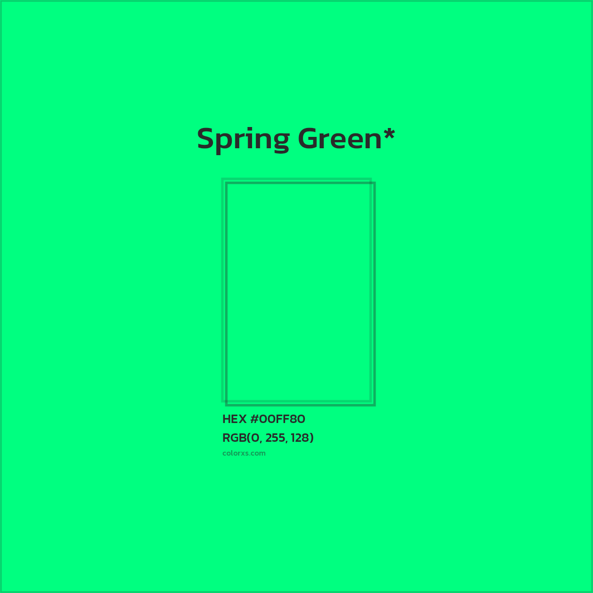 HEX #00FF80 Color Name, Color Code, Palettes, Similar Paints, Images