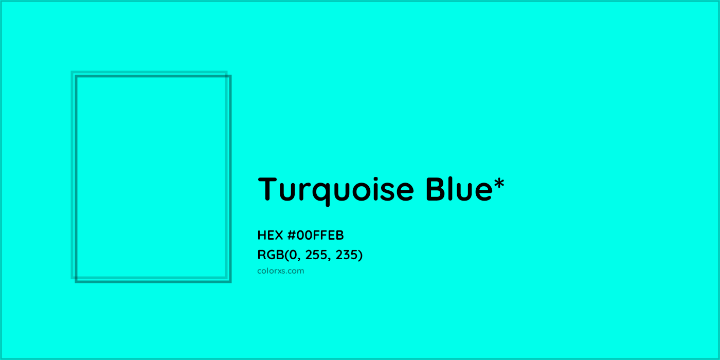 HEX #00FFEB Color Name, Color Code, Palettes, Similar Paints, Images