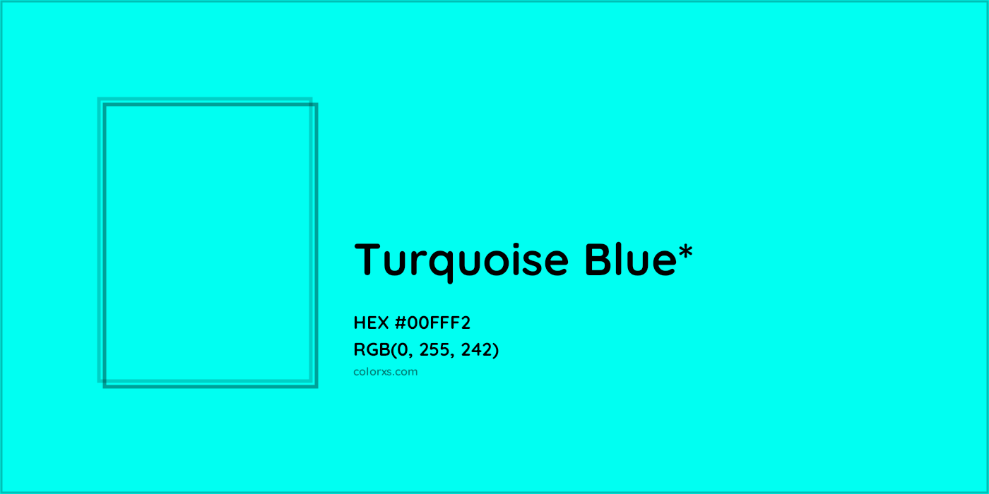 HEX #00FFF2 Color Name, Color Code, Palettes, Similar Paints, Images