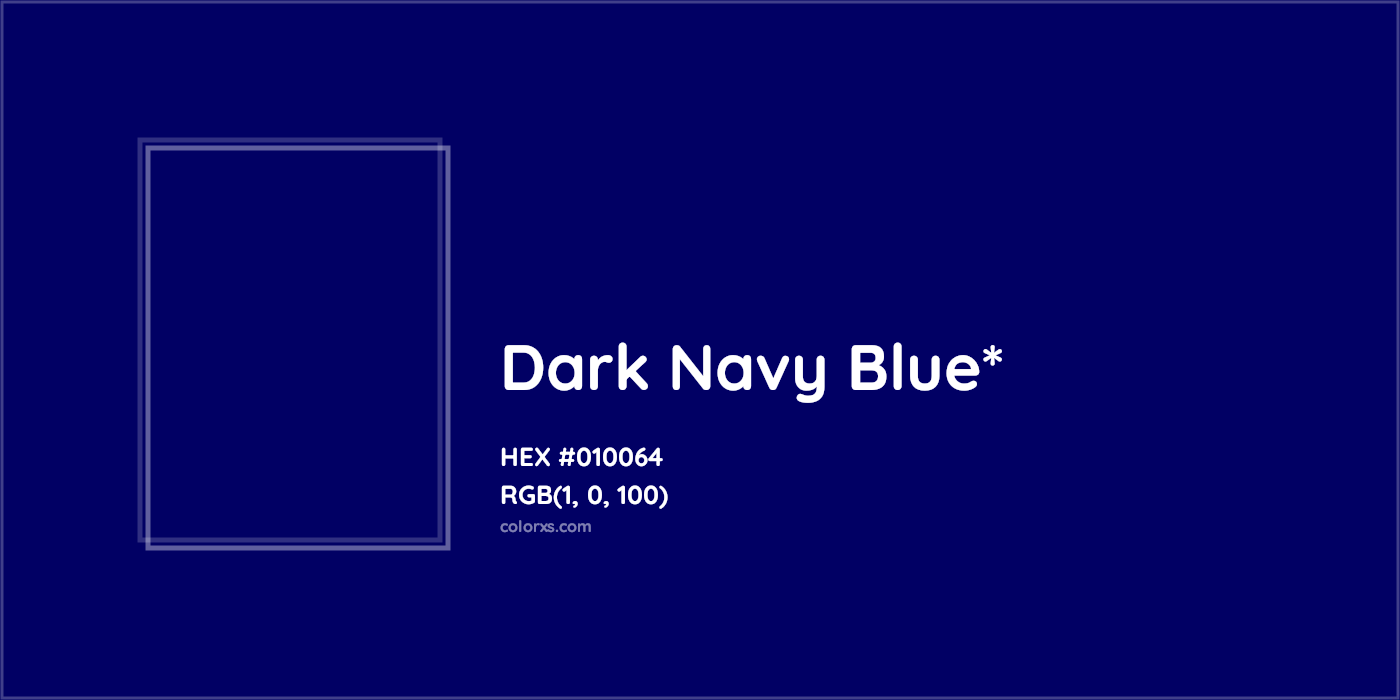 HEX #010064 Color Name, Color Code, Palettes, Similar Paints, Images