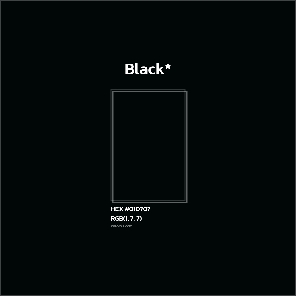 HEX #010707 Color Name, Color Code, Palettes, Similar Paints, Images