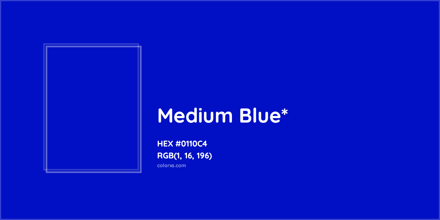 HEX #0110C4 Color Name, Color Code, Palettes, Similar Paints, Images