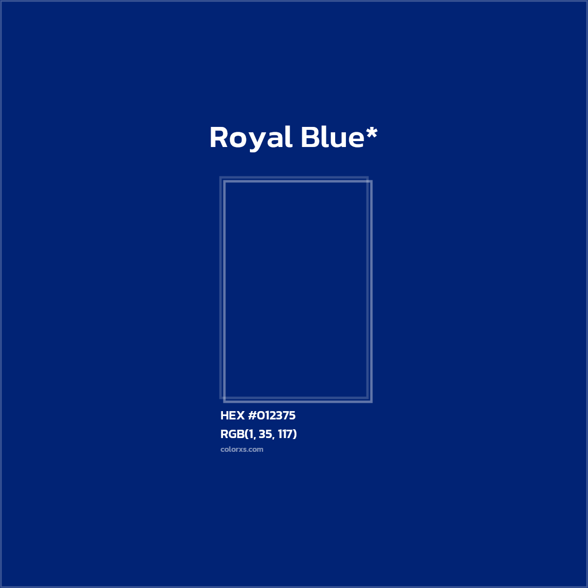 HEX #012375 Color Name, Color Code, Palettes, Similar Paints, Images