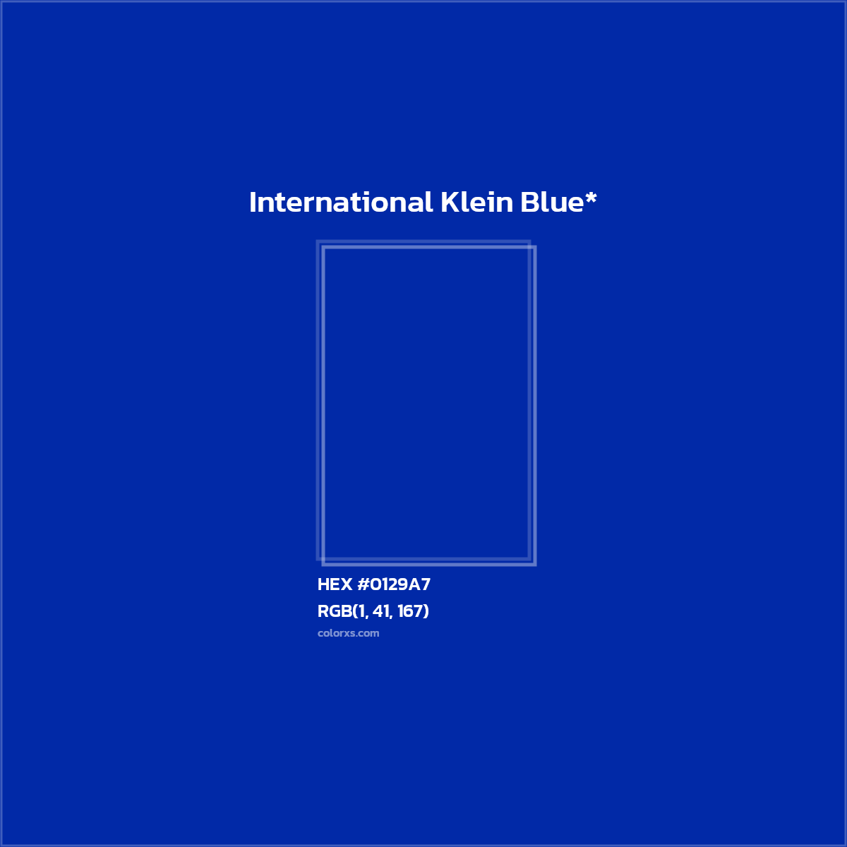 HEX #0129A7 Color Name, Color Code, Palettes, Similar Paints, Images