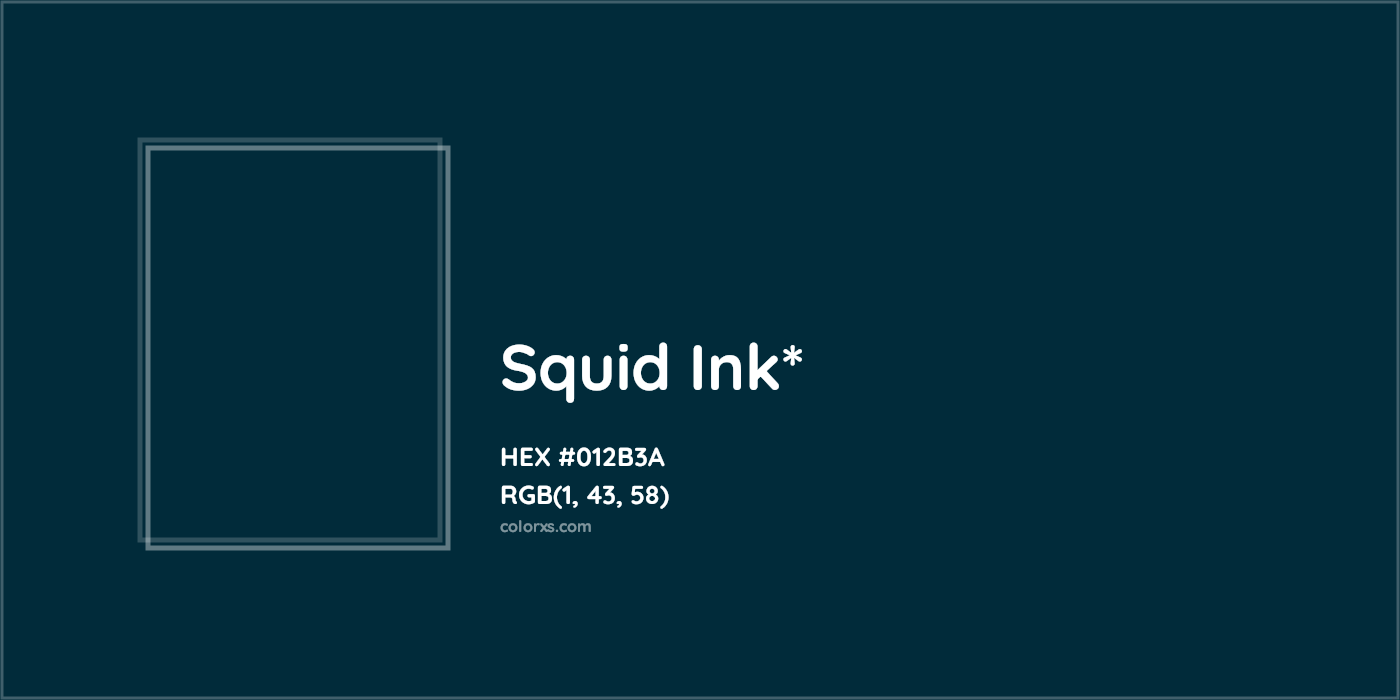 HEX #012B3A Color Name, Color Code, Palettes, Similar Paints, Images