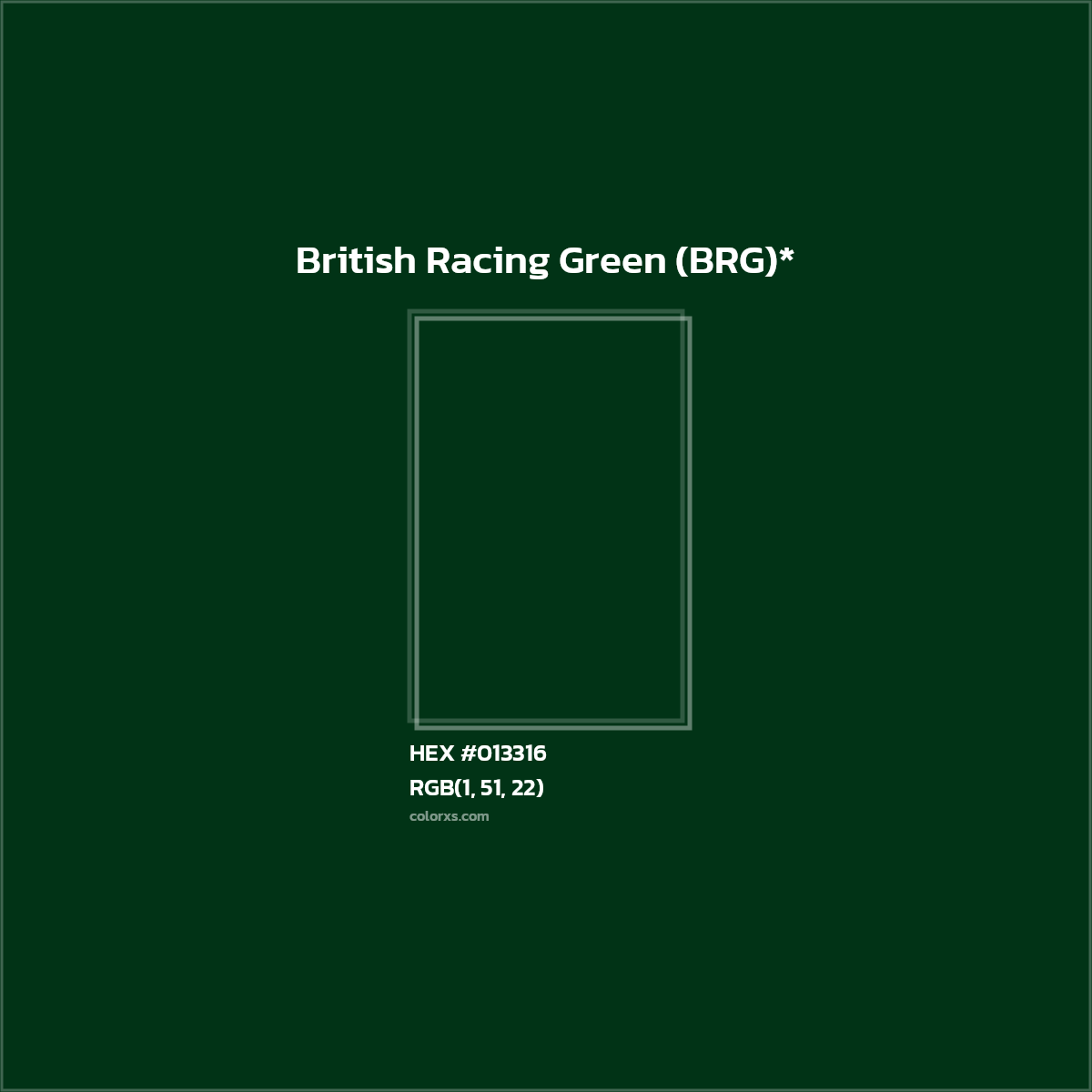 HEX #013316 Color Name, Color Code, Palettes, Similar Paints, Images