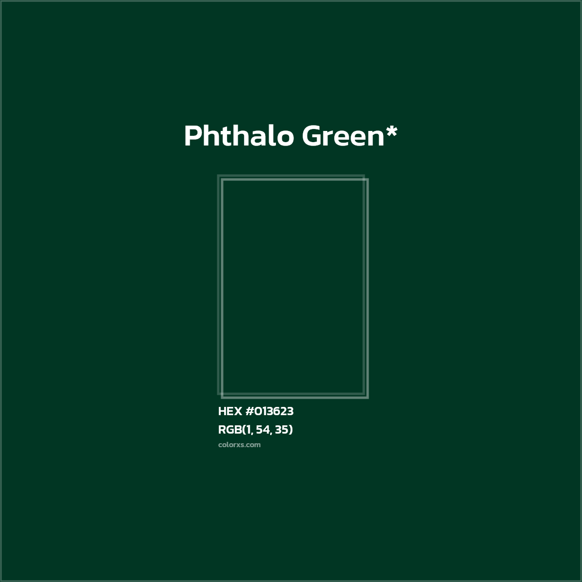 HEX #013623 Color Name, Color Code, Palettes, Similar Paints, Images