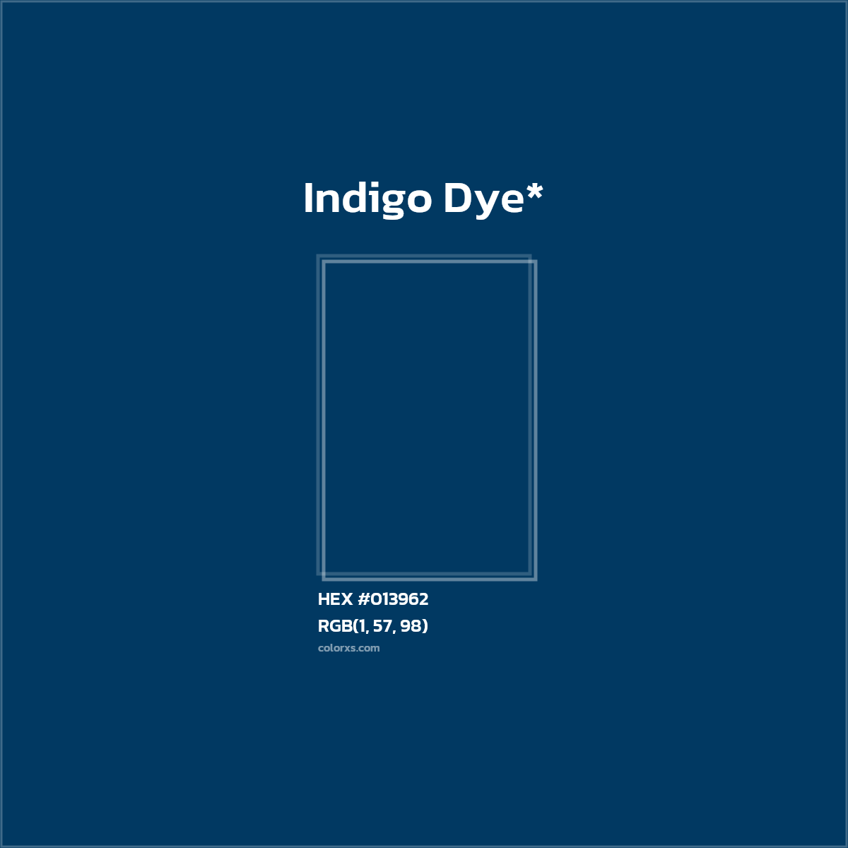 HEX #013962 Color Name, Color Code, Palettes, Similar Paints, Images