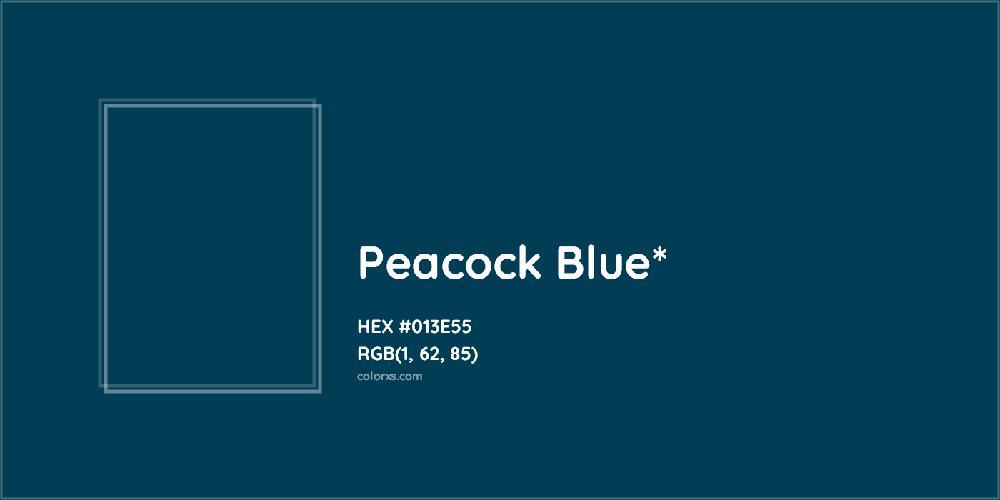 HEX #013E55 Color Name, Color Code, Palettes, Similar Paints, Images
