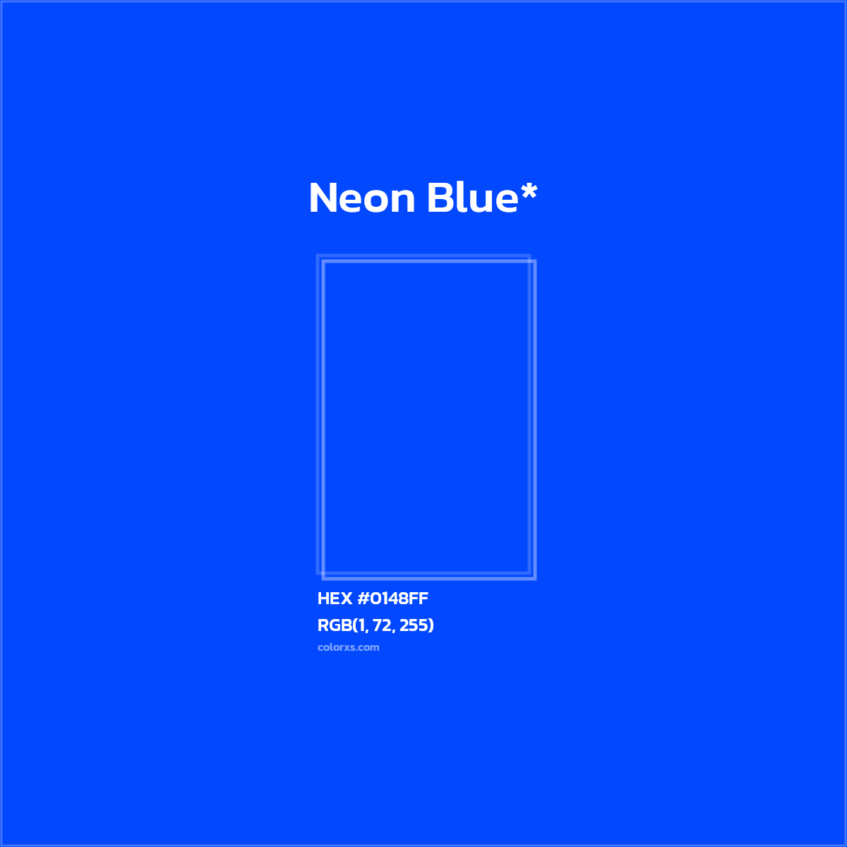 HEX #0148FF Color Name, Color Code, Palettes, Similar Paints, Images