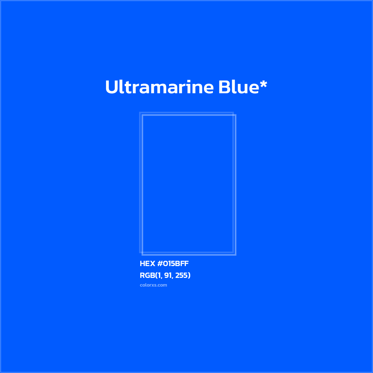 HEX #015BFF Color Name, Color Code, Palettes, Similar Paints, Images