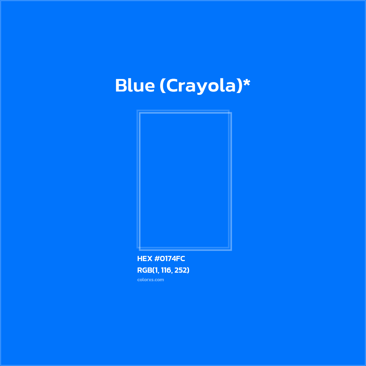 HEX #0174FC Color Name, Color Code, Palettes, Similar Paints, Images