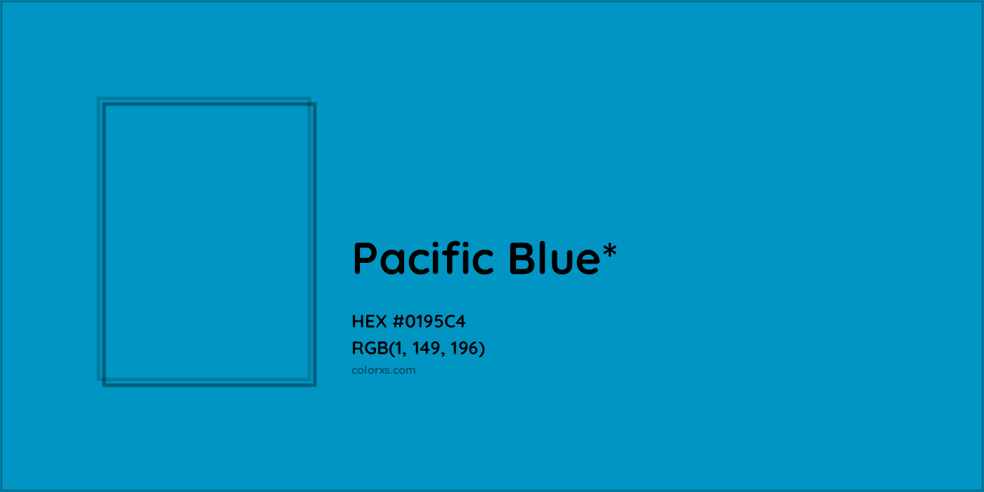 HEX #0195C4 Color Name, Color Code, Palettes, Similar Paints, Images