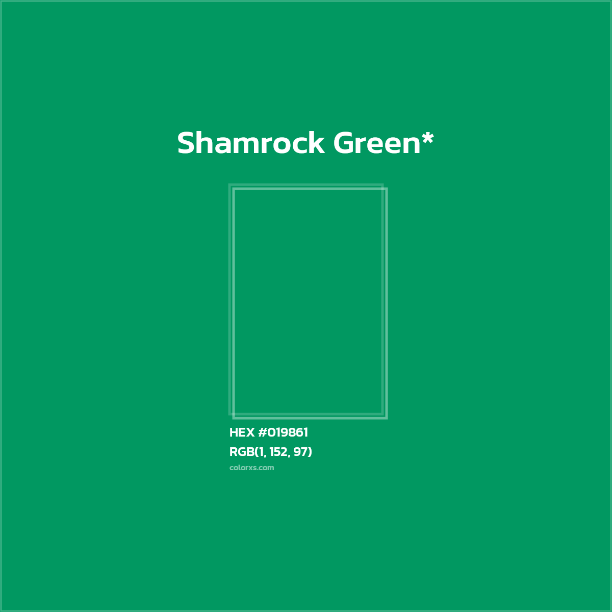 HEX #019861 Color Name, Color Code, Palettes, Similar Paints, Images