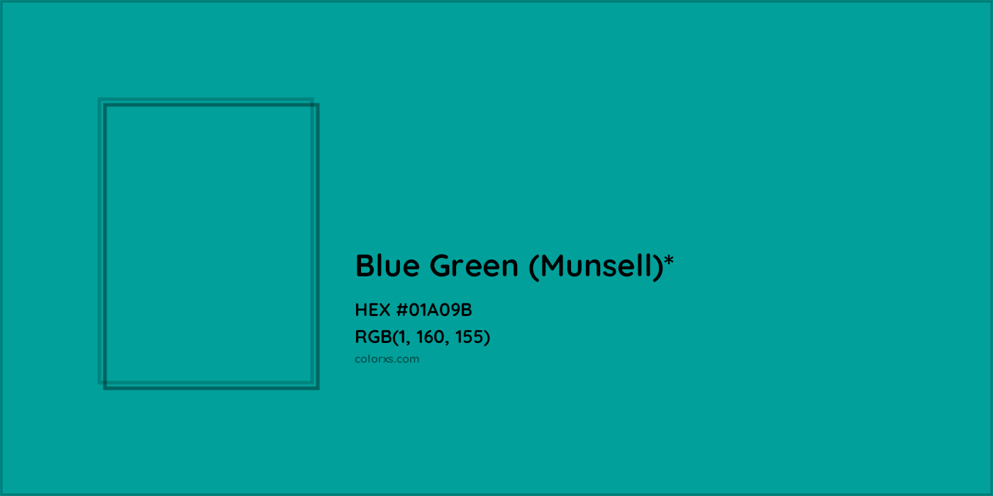 HEX #01A09B Color Name, Color Code, Palettes, Similar Paints, Images