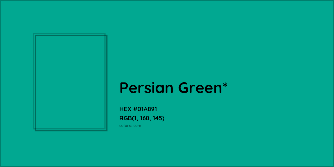 HEX #01A891 Color Name, Color Code, Palettes, Similar Paints, Images