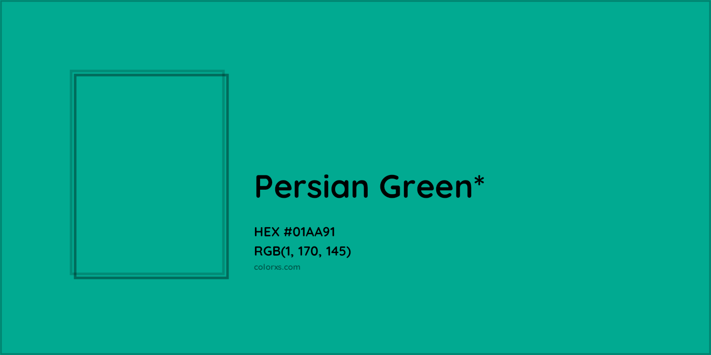 HEX #01AA91 Color Name, Color Code, Palettes, Similar Paints, Images