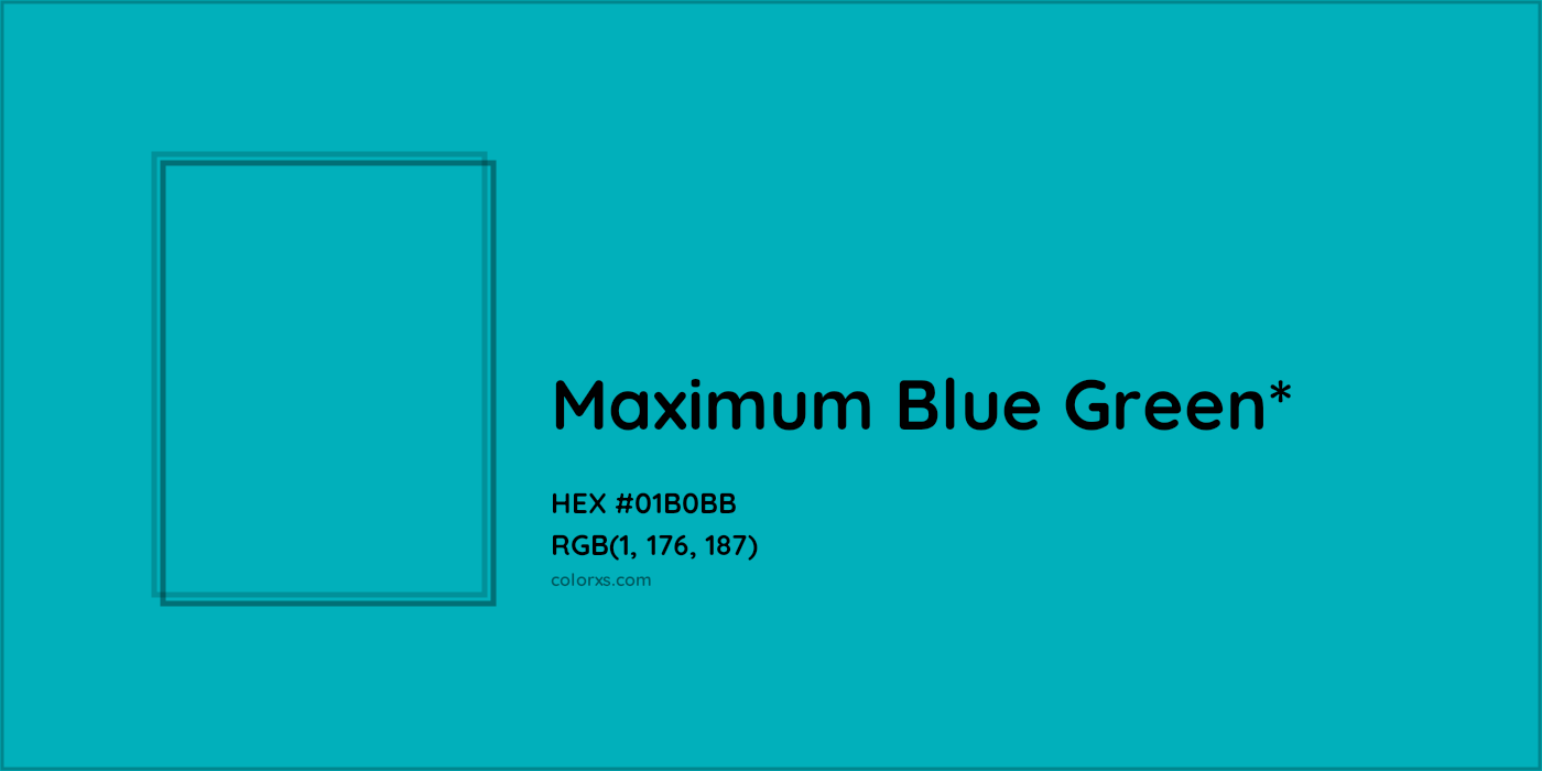 HEX #01B0BB Color Name, Color Code, Palettes, Similar Paints, Images
